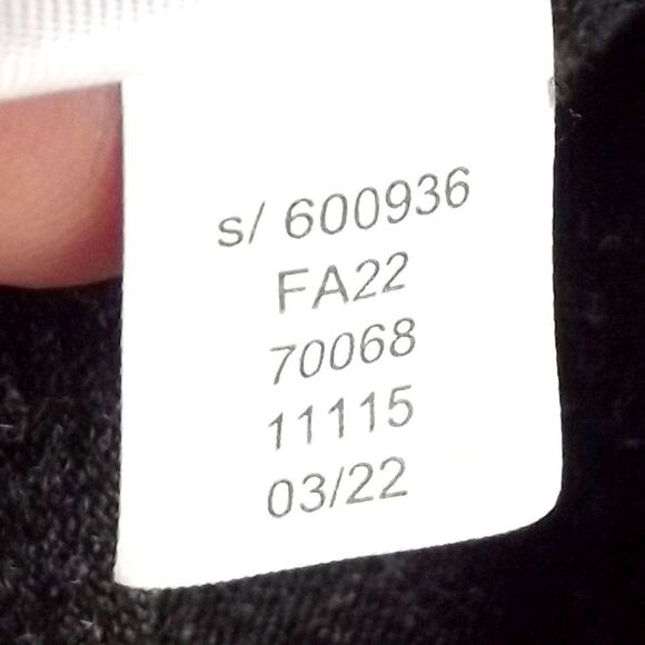 LOFT Dress, XS, Charcoal Gray Heathered Knit, Smocked Flounce, Short sleeves - Picture 14 of 15